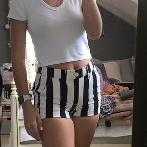 American Eagle striped shorts